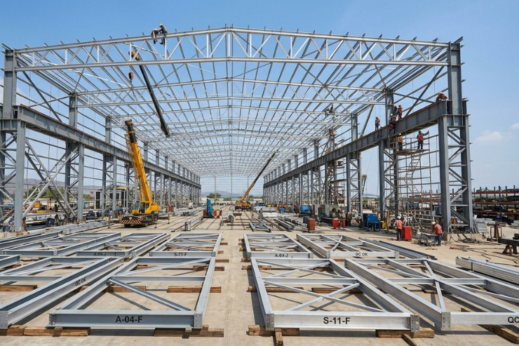 Aluminium MS Shed Fabrication service india