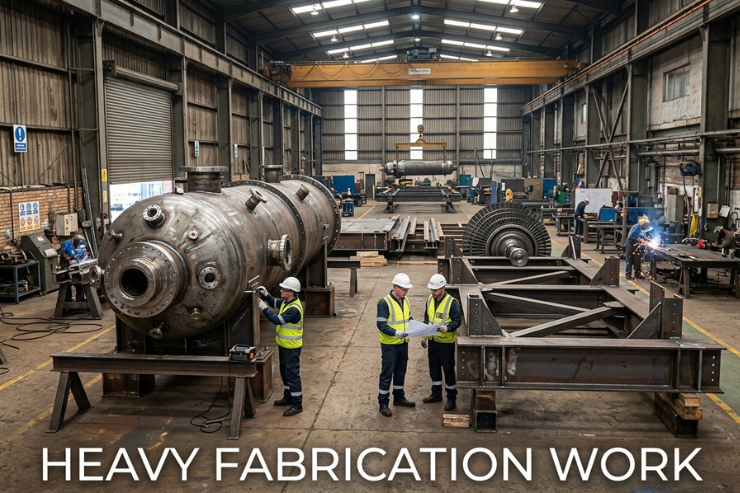 heavy fabrication piping structure fabrication services hyderabad