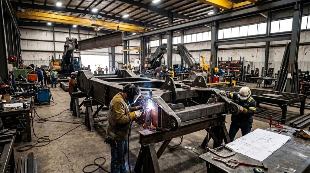 Heavy Metal Fabrication Equipment work Precision Engineering Services in Hyderabad near me