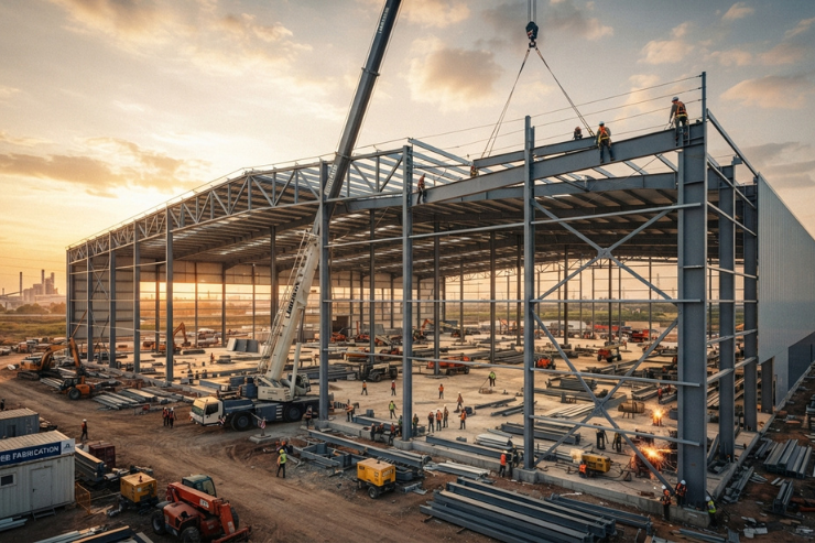 best PEB shed Structures Fabrication work Service for Warehouse