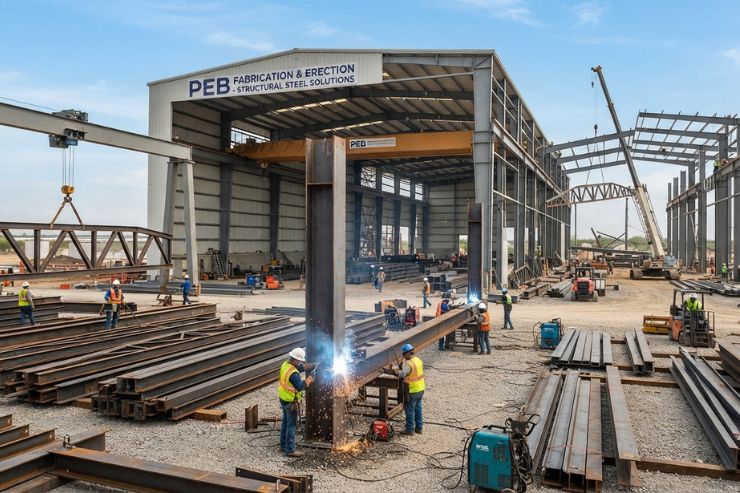 Steel Prefab PEB Fabrication for Industrial Projects in Hyderabad